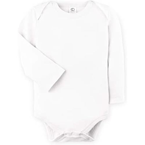 Colored Organics Unisex Baby Organic Cotton Bodysuit - Long Sleeve Infant One Piece