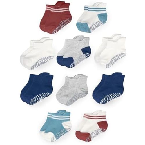 Fruit of the Loom Cotton Grip Socks for Baby and Toddler