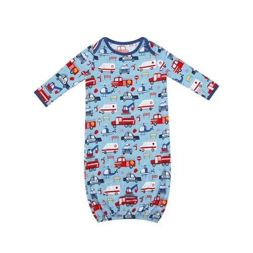 DREAMHALO Newborn Baby Nightgown Infant Sleeper Gown Long Sleeve Sleepers Babies Essentials Bamboo Viscose