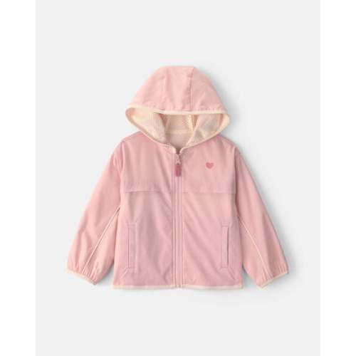 Toddler Girl Heart Zip-Up Hoodie - Pink | Carter's