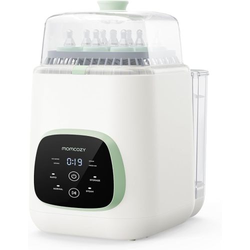 Momcozy KleanPal Pro All-in-One Bottle Washer, Sterilizer & Dryer - White | 9 Cleaning Modes Baby Bottle Washer for Bottles, Pump Parts & Baby Essentials, Time-Saving & Hands-Free, 26 Spray Jets