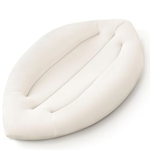 Baby Lounger for Newborn: Skin-Friendly & Breathable for 0-12 Months Infant Tummy Time Playtime & Diaper Changes - Portable & Lightweight Cushion for New Parents (Sand)