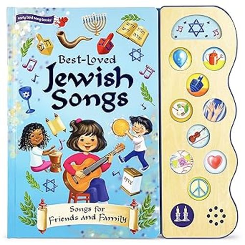 Best-Loved Jewish Songs for Hanukkah, Passover, Shabbat, Rosh Hashanah, Yom Kippur, Sukkot, Purim And More. A Children's Sound Book for Kids