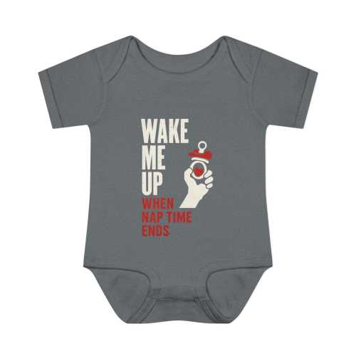 Punk Baby Bodysuit – Wake Me Up When Nap Time Ends, Funny Onesie