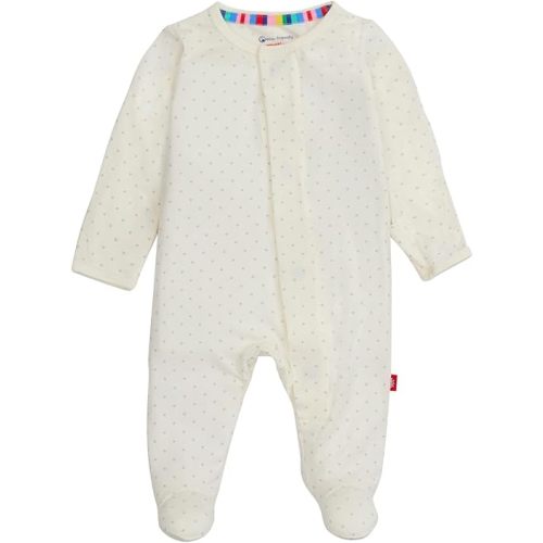 Magnetic Me Girls Modal Magnetic Baby Footie Pajamas | Silky Soft Modal Fabric | Baby Sleepers Available Sizes PRE - 24M