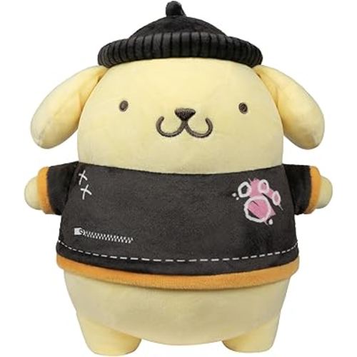 Jazwares Hello Kitty and Friends Series 2, Pompompurin 8-inch Punks Plush - Amazon Exclusive - Officially Licensed Sanrio Product from Ages 6+