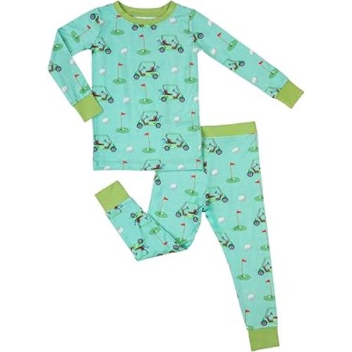 LollyBanks Toddler Pajamas, Two-Piece Long Sleeve Pajama Set, 95% Viscose and 5% Spandex, Toddler Sleepers