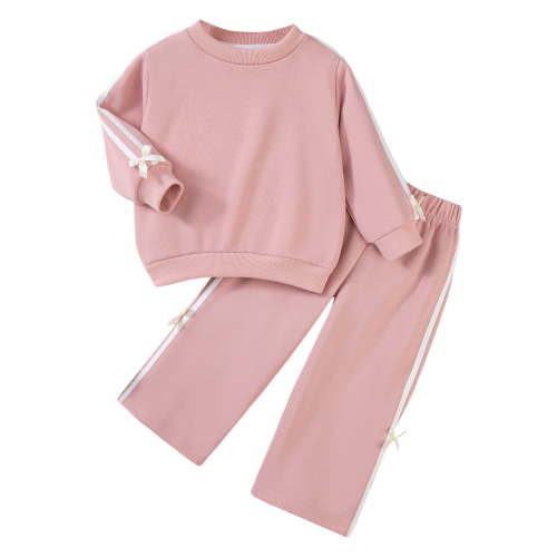 NIEWTR Toddler Baby Girl Fall Winter Clothes Long Sleeve Sweatshirt Pullover Tops + Joggers Pants Outfit Set Toddler Girl Outfit For 1t 2t 3t 4t 5t 6t,2-3 Years