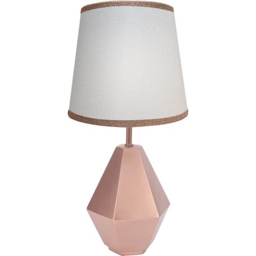 Modern Hexagon Nursery Lamp with Shade & Bulb