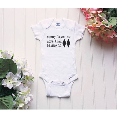 Skiing Diamonds Onesie® - snowboarding Onesie®, new baby skier, bluebird days, future skier, snowboard baby, powder days, future snowboarder