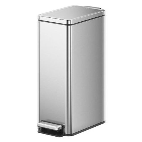 EKO 30L Stella Slim Step Trash Can Brushed Stainless Steel