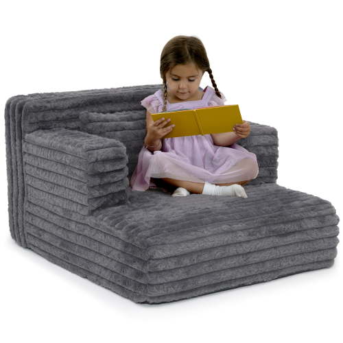 Delta Children Cozee Chaise Bedtime Lounger Chair, Midnight