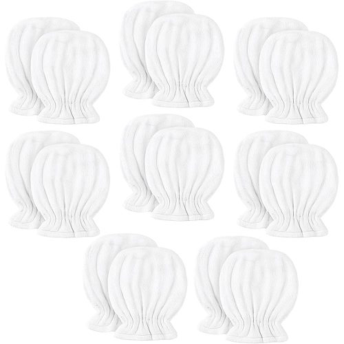 Newborn Baby Muslin Mittens 0-6 Months No Scratch Elastic Wrist Soft Breathable Gloves Bulk Cotton for Infant