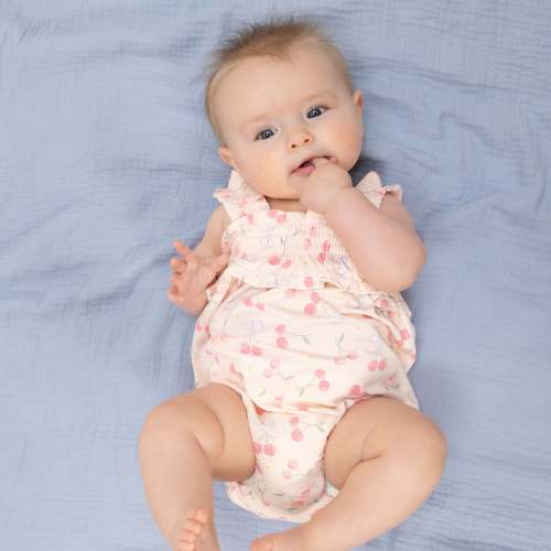Sweet Bow Cherries - Ruffly Strap Bubble – Angel Dear