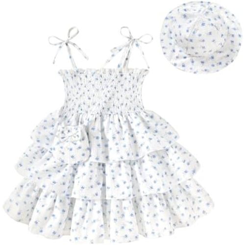 YOUNGER TREE Baby Girls Clothes Toddler Girl Summer Dress Ruffle Casual Dresses Sleeveless Outfits Beach Sundress