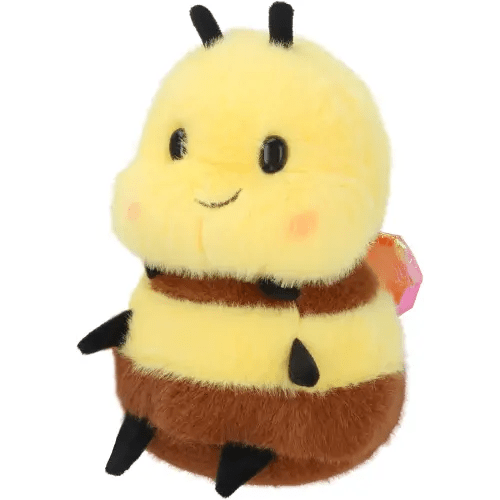 Chubby Smiling Bee Plush, Lucky Soft Bumblebee Plush Toy, Cute Bee Stuffed Animal, The Best Gift for Child and Partners(8 inch)