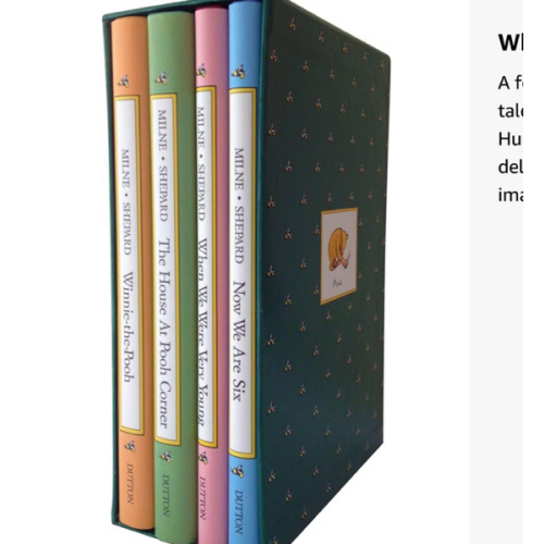 Pooh's Library: Winnie-The-Pooh, The House At Pooh Corner, When We Were Very Young, Now We Are Six (Pooh Original Edition)