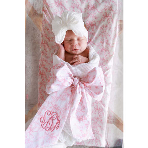 Personalized Newborn Bow Sash | Fancy Frills