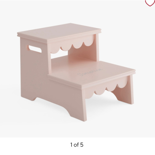 Scallop Double Step Stool