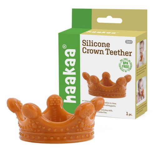Haakaa Silicone Crown Teether - Amber