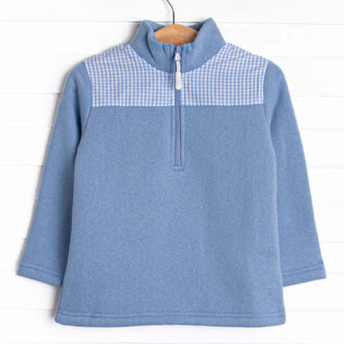 Sawyer Fleece Pullover, Blue – Stitchy Fish
