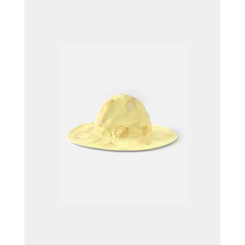 Baby Girl Seashell Reversible Swim Hat - Yellow | Carter's