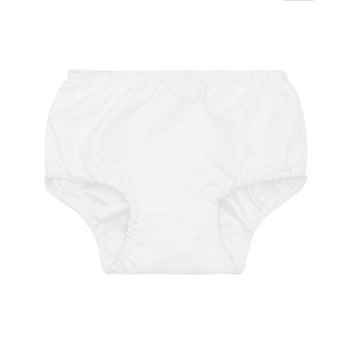 Minnow Diaper Cover White: 0-6M