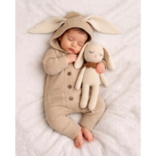 Bunny Ears Bonterra Jumper – Olive and Cradle