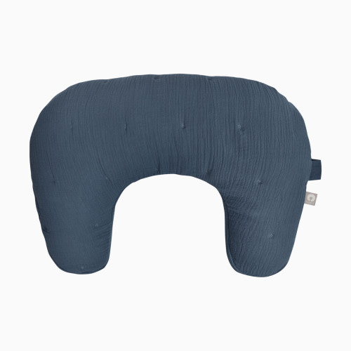 Boppy Nursing Pillow Luxe Muslin - Slate Blue Muslin