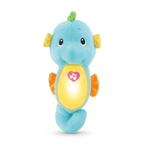 Fisher-Price, Soothe and Glow Seahorse, Musical Plush Toy, Lights, Baby