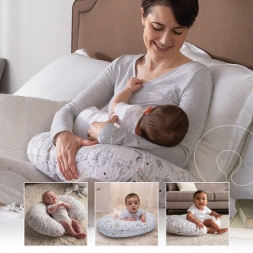 Boppy Original Feeding and Infant Support Pillow - Notebook Black & Gold