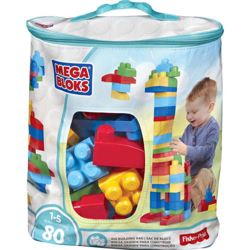 Mega Bloks, First Builders Big Building Bag, 80-Piece, Classic