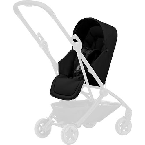 Joolz AER2 Nest-to-Seat Accessory for Newborn-to-Toddler Use (Up to 33 lbs) - Lightweight Compact Parent-Facing Seat, (Chassis Not Included) Airplane-Approved - One-Hand Fold - Space Black
