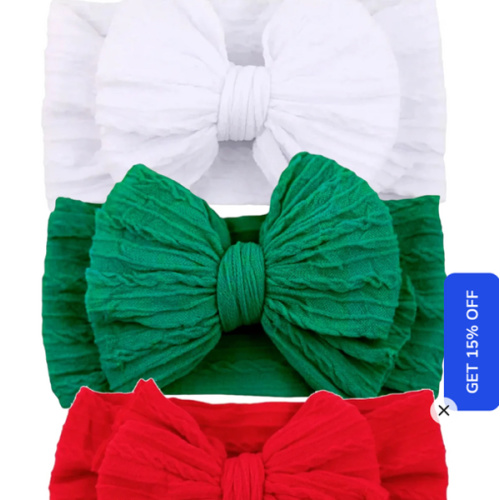 Christmas hair bows