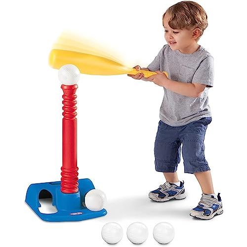 Little Tikes TBall Set, 5 Balls, for Toddlers Ages 18+ Months Amazon Exclusive (Full Set - T, Baseball Bat & 5 Balls)