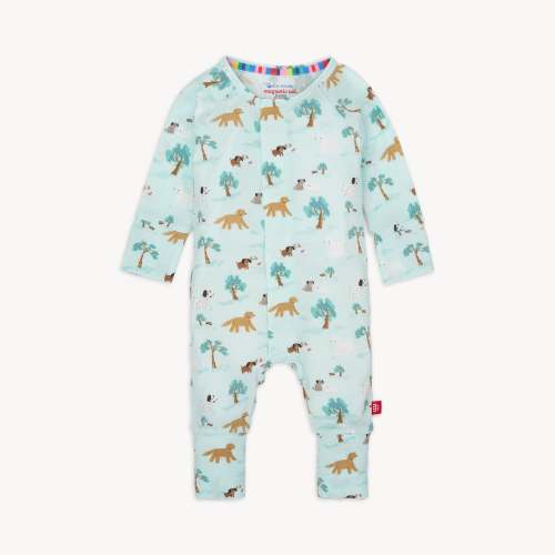 Magnetic Me - Grow with Me Convertible Coverall (Animals: Central Bark)