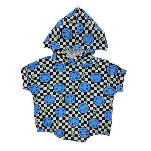 Cool Smiley Hooded Short Romper