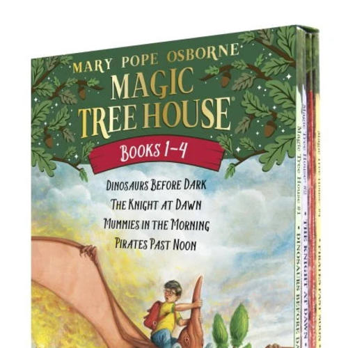 Magic Tree House Boxed Set, Books 1-4: Dinosaurs Before Dark, The Knight at Dawn, Mummies in the Morning, and Pirates Past Noon