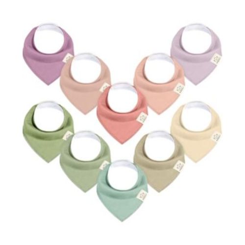 10pk Baby Bandana Bibs