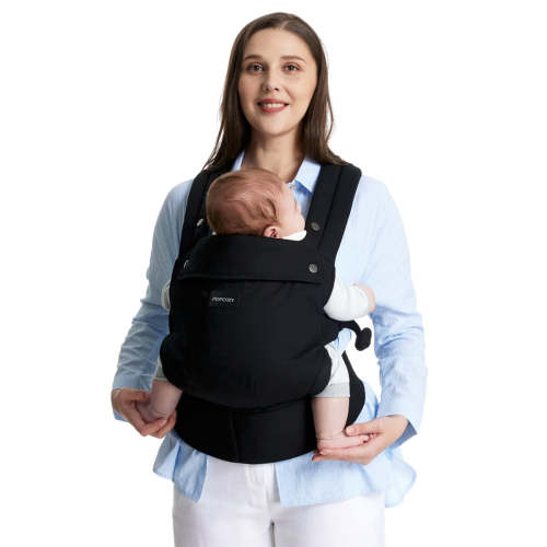 Porte-Bébé en Coton 3-24Mois - Noir - Momcozy – CLÉMENT