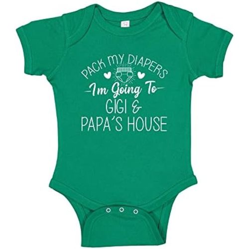 I'm Going to Gigi and Papa's House Funny Gigi & Papa Baby Bodysuit One Piece or Toddler T-Shirt Gift