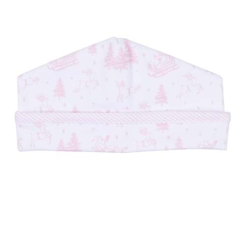 Holiday Toile Hat - Pink