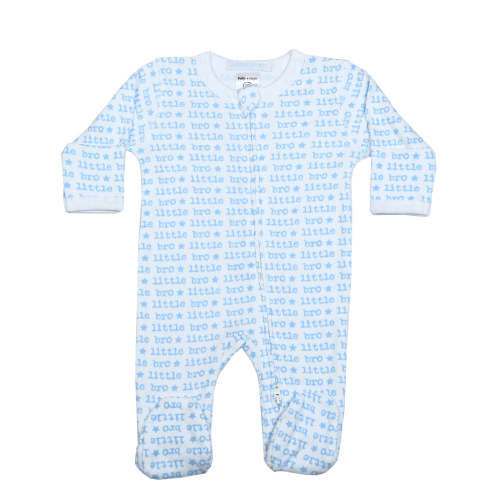 Baby Zipper Footie - Little Bro - Sibling Collection