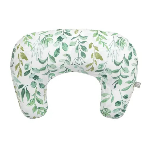Boppy Nursing Pillow, Green Sage Leaf, Larger, More Supportive Pillow for Breastfeeding and Bottle Feeding; Firmer Fill, Higher Lift, Larger Area Than Original Nursing Pillow; JPMA Certified