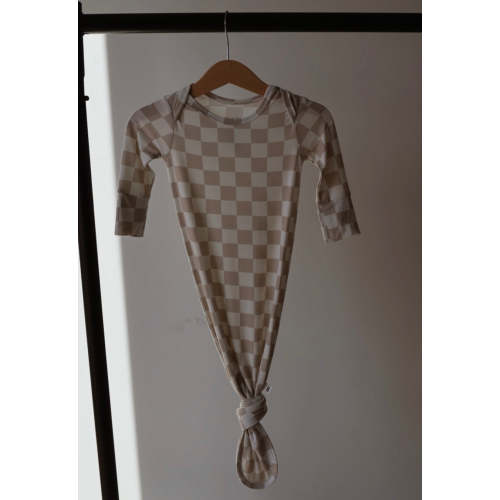 Bamboo Knotted Gown | Checkerboard