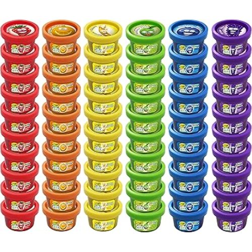 Crayola Silly Scents Dough 60pk x 1oz, Easter Day Gifts & Party Favors, Kids Toys for Party Favor Bags, Modeling Clay, Allergen-Friendly, Non-Toxic, Candy Creativity Alternative