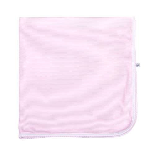 Mini Stripes Receiving Blanket - Pink