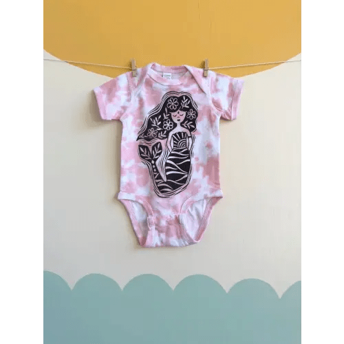 Mermaid Tie Dye Baby Bodysuit - Summer beach Baby Clothes — Hippie Baby Co