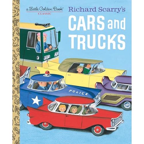 Richard Scarry's Cars and Trucks (Little Golden Book)