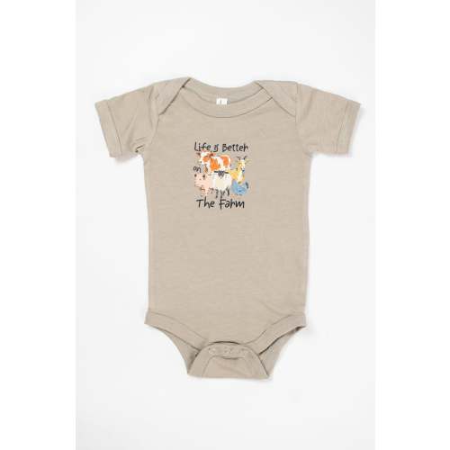 'Life is Better on the Farm' Farm Animals Onesie – American Farm Company